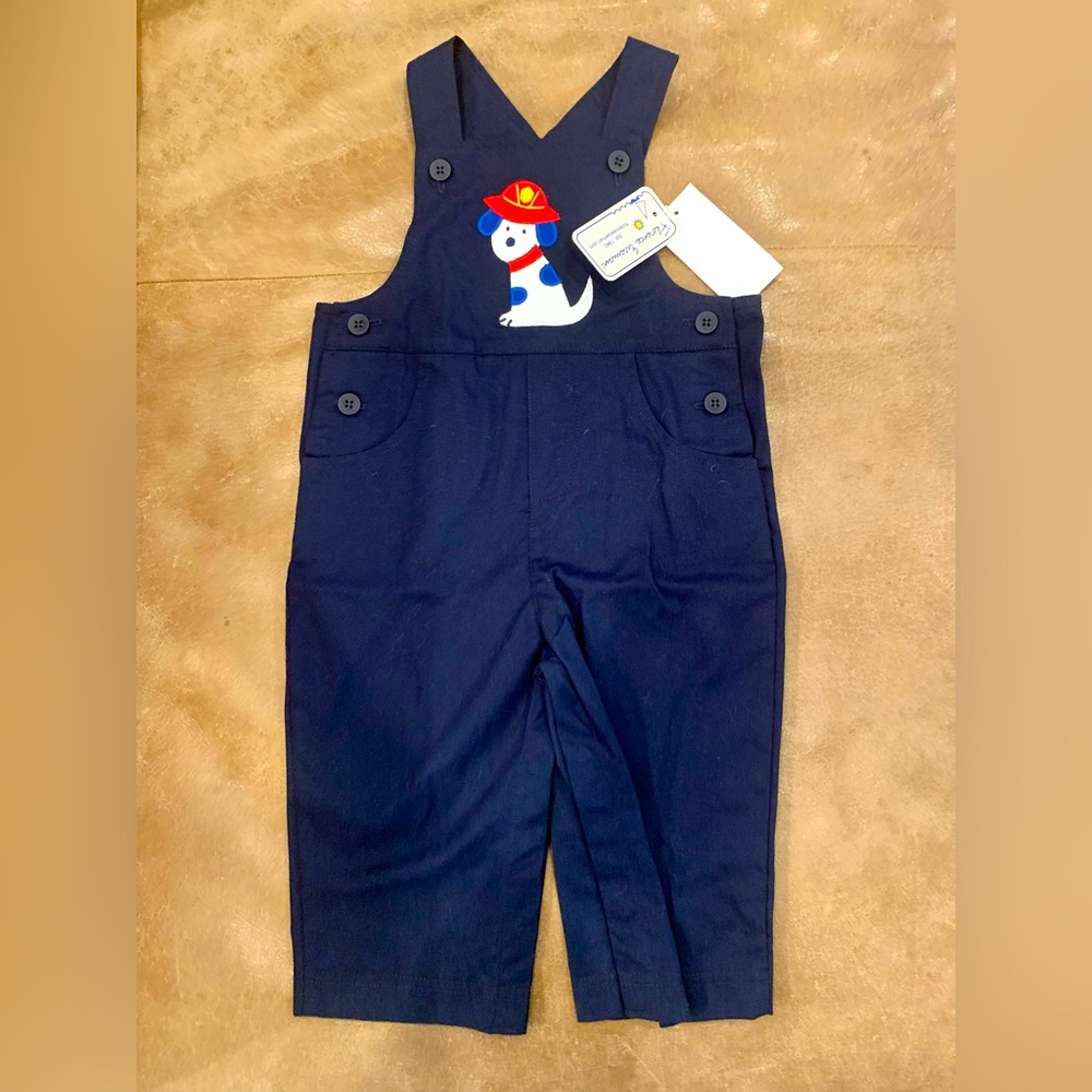 Fireman puppy navy overall